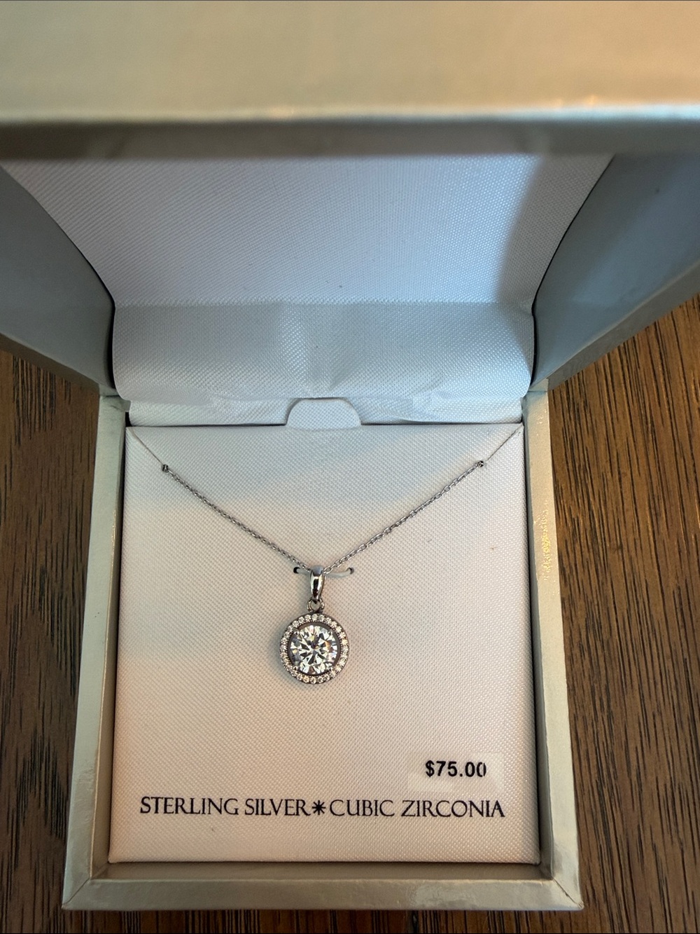 Michael Kors White & Hot Pink Floral Print Wallet & Sterling Silver CZ necklace - Picture 7 of 7